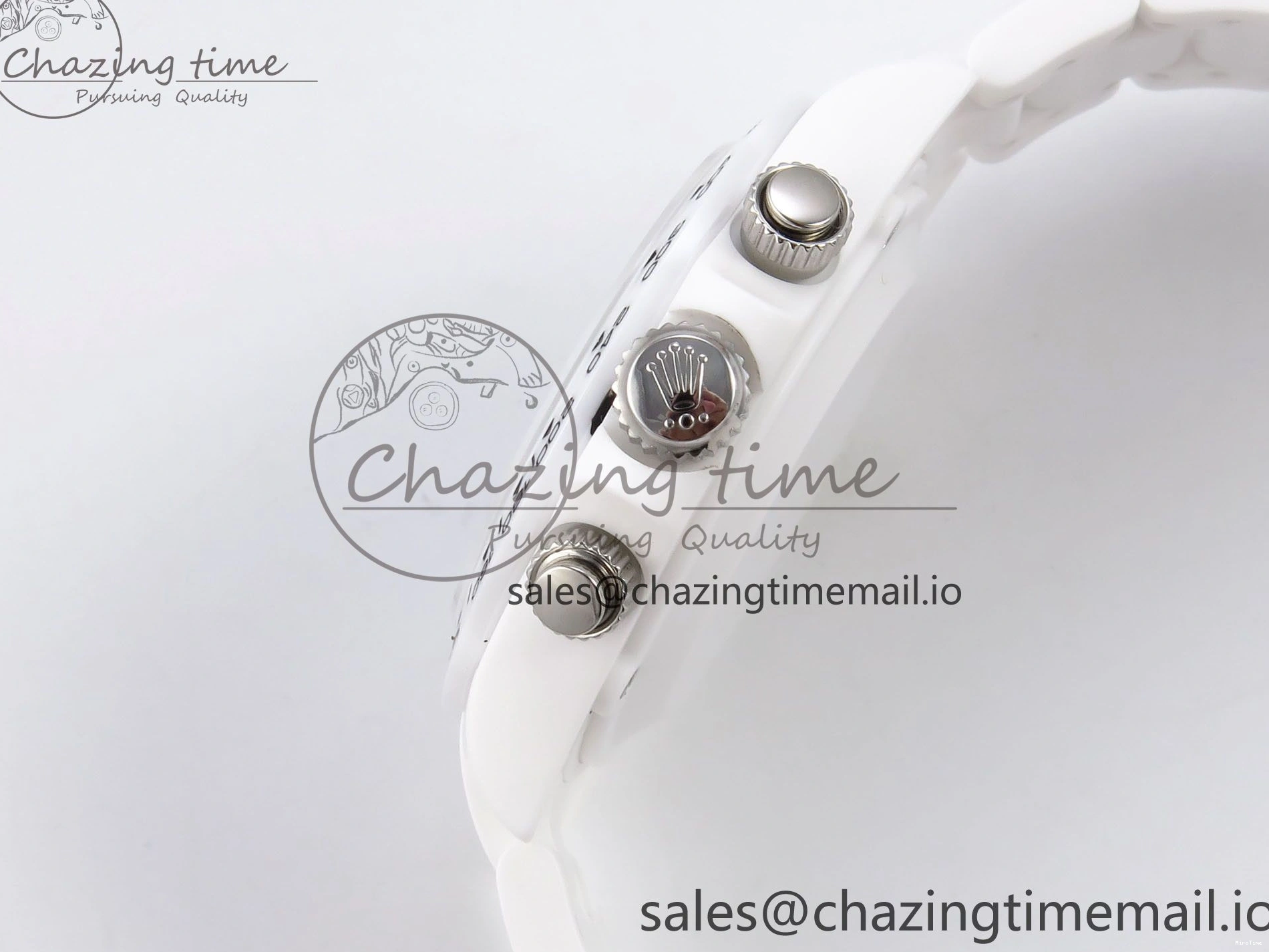 MiroTime 0202 Daytona AET White Ceramic Case and Bracelet Black Dial N6F Best Edition SA Seasonal 1195